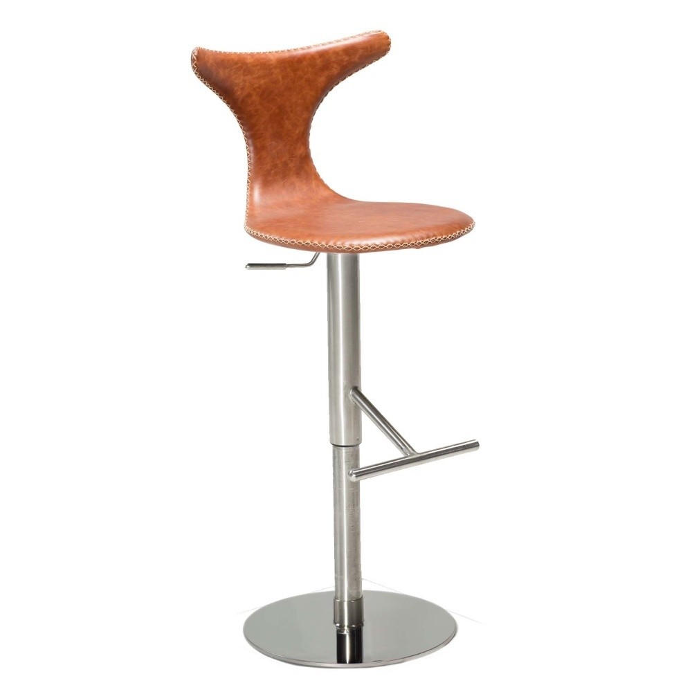 Hnedá barová stolička DAN– FORM Dolphin