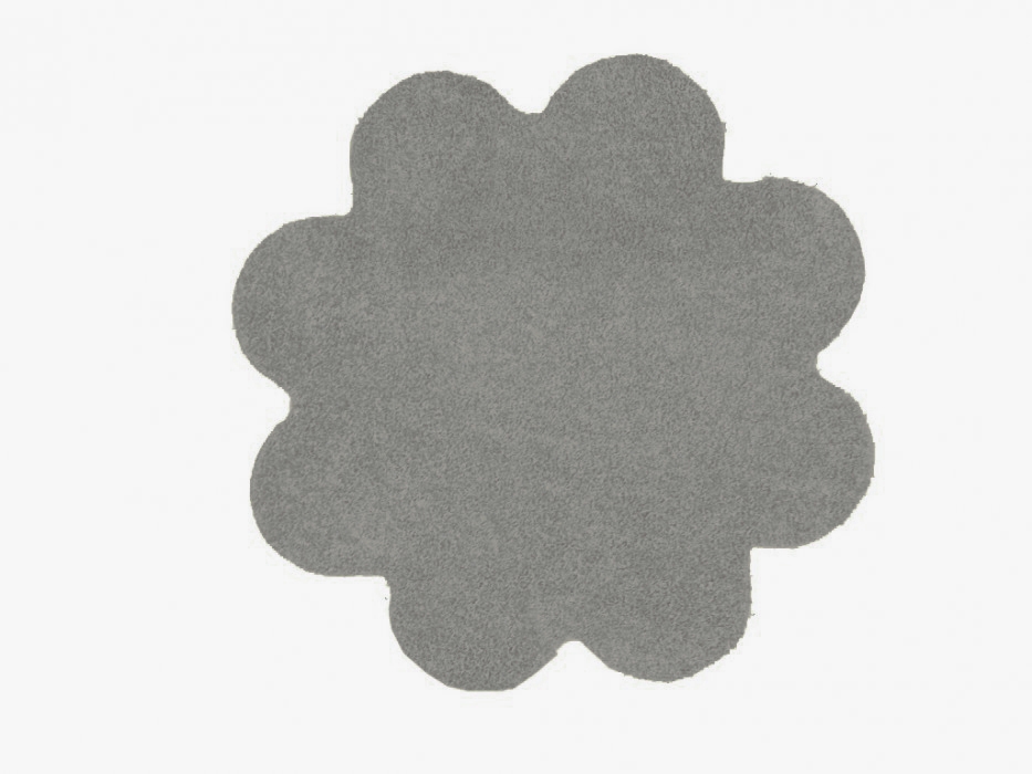 Vopi koberce Kusový koberec Color Shaggy světle šedý kytka - 160x160 kytka cm