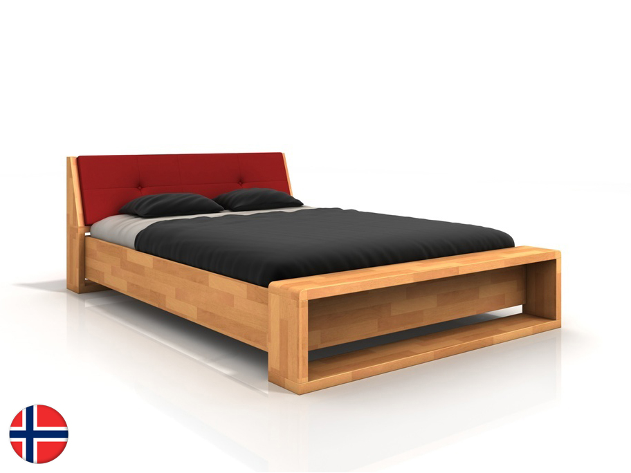 Manželská posteľ 160 cm Naturlig Ervik (buk) (s roštom)