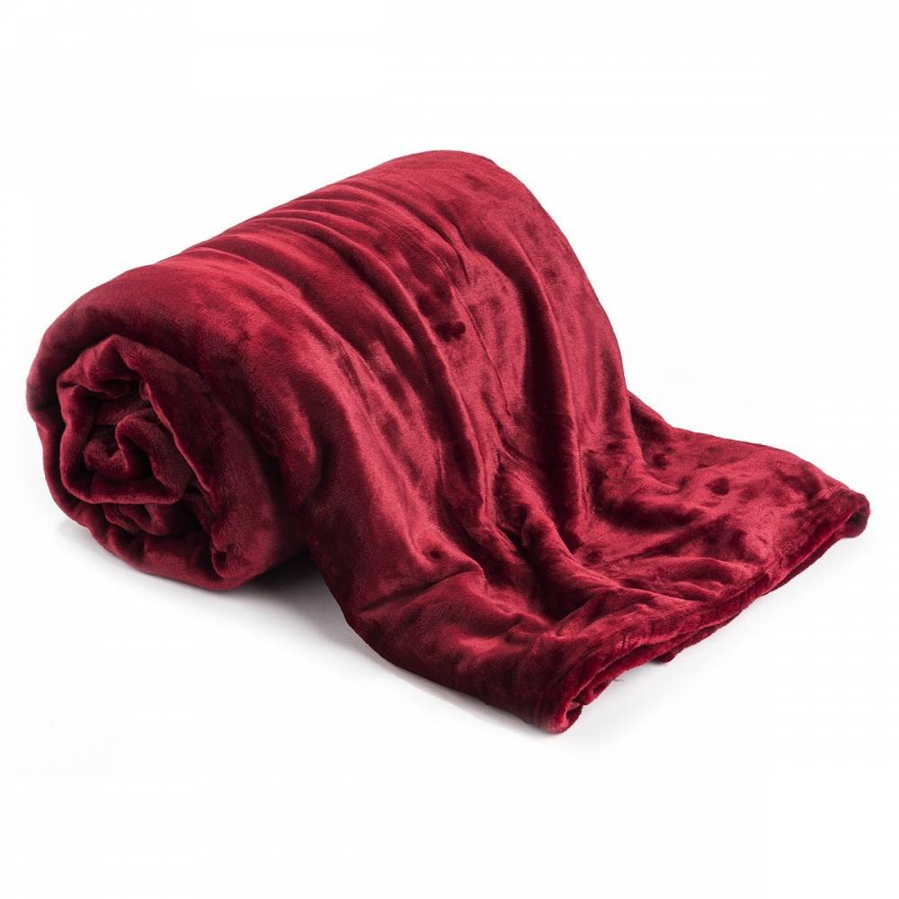 Jahu Deka XXL / Prehoz na posteľ červená, 200 x 220 cm