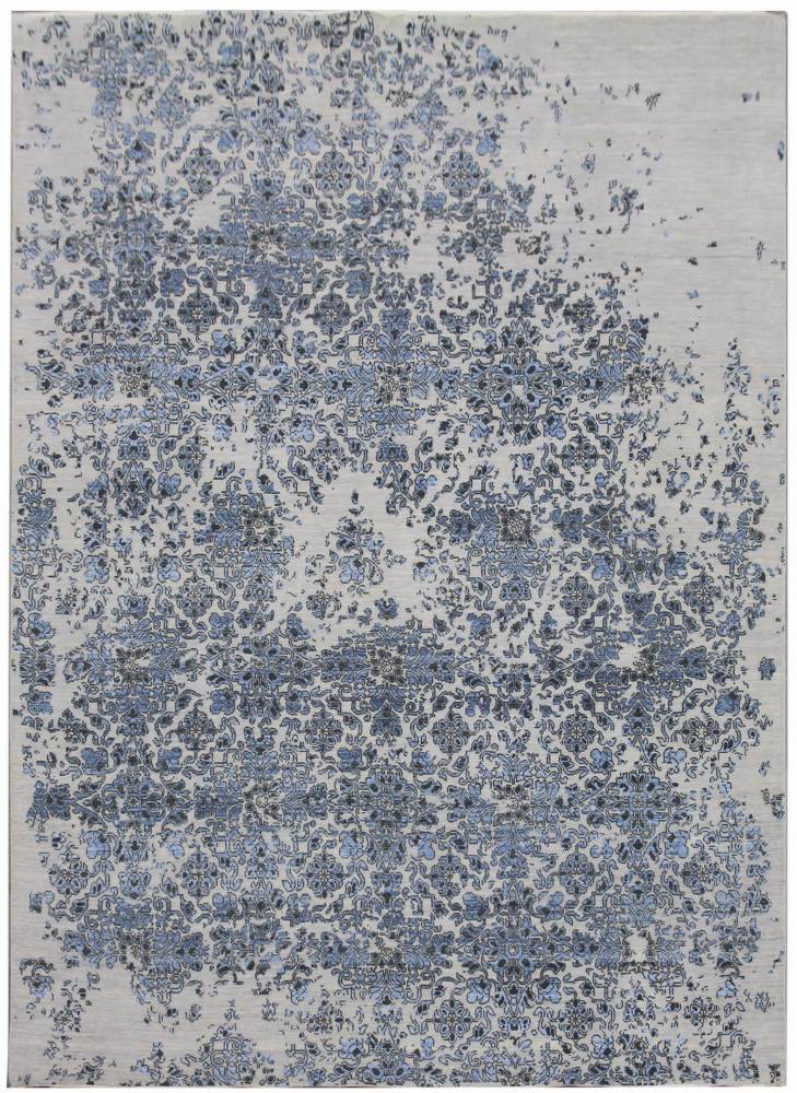 Diamond Carpets koberce Ručně vázaný kusový koberec Diamond DC-JK 3 Silver/blue - 305x425 cm