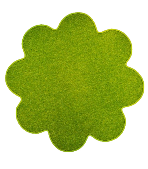 Vopi koberce Květinový koberec Eton zelený - 120x120 kytka cm