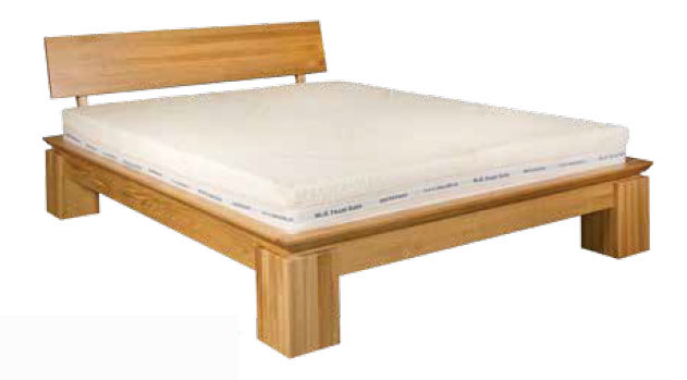 Manželská posteľ 140 cm LK 213 (dub) (masív)
