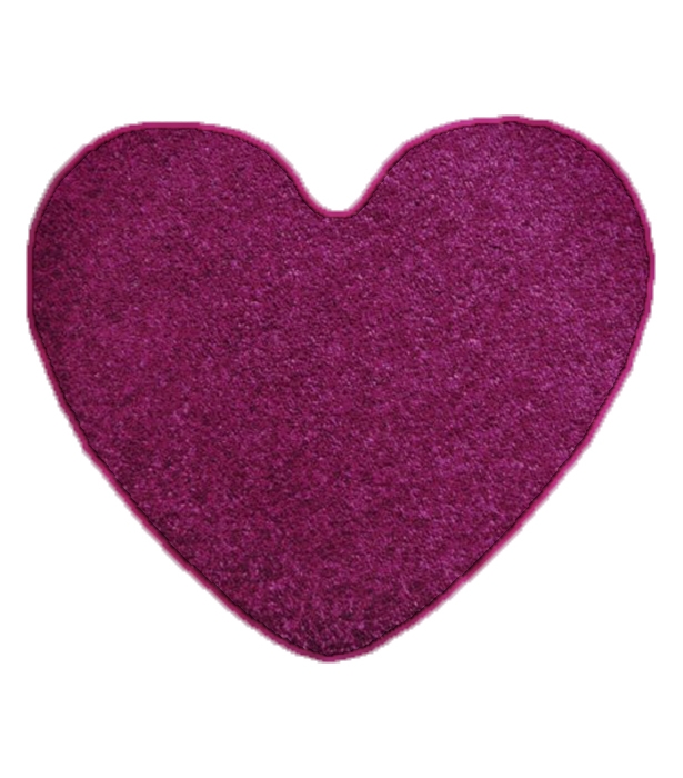 Vopi koberce Kusový koberec Eton Srdce fialový - 100x120 - srdce cm