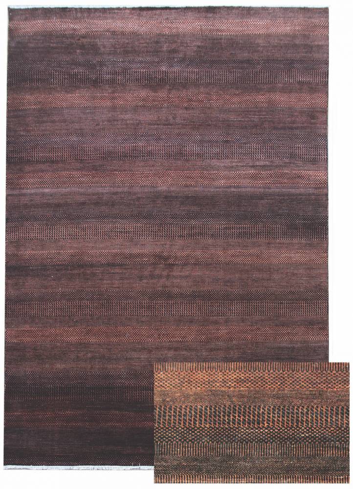 Diamond Carpets koberce Ručně vázaný kusový koberec Diamond DC-MCN Black/rust - 365x550 cm
