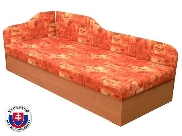 Jednolôžková posteľ (váľanda) 80 cm Edo 4/2 (so sendvičovým matracom) (L)