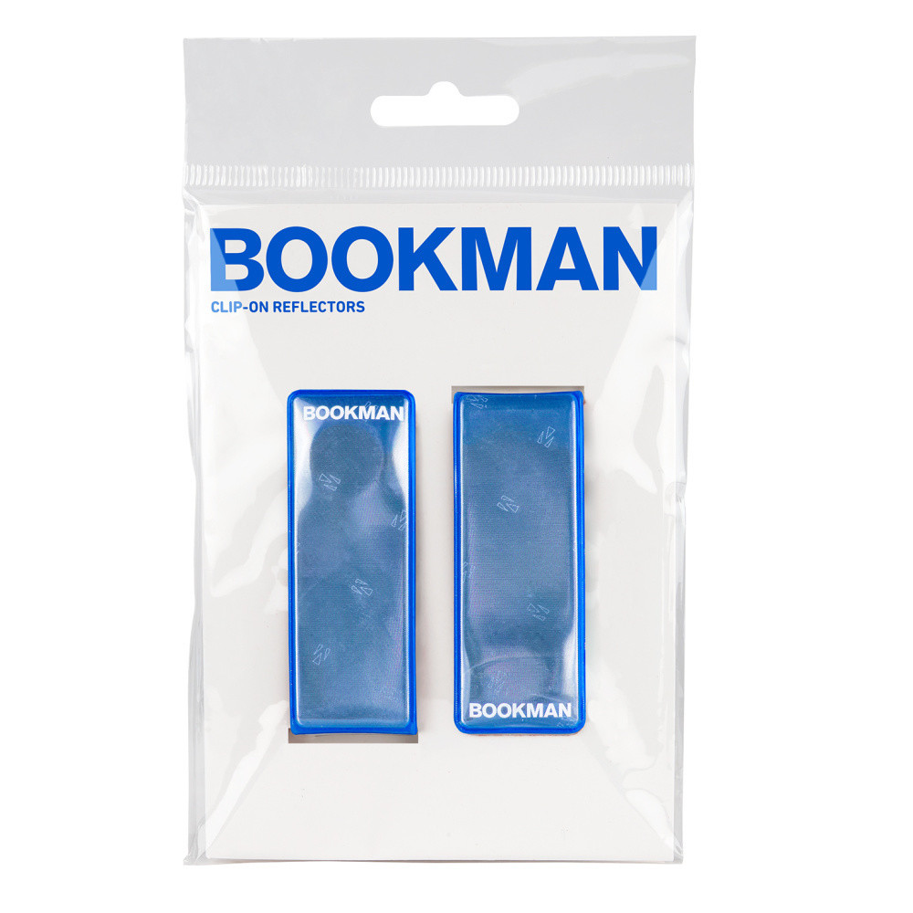 Modrá magnetická pripínacia odrazka Bookman