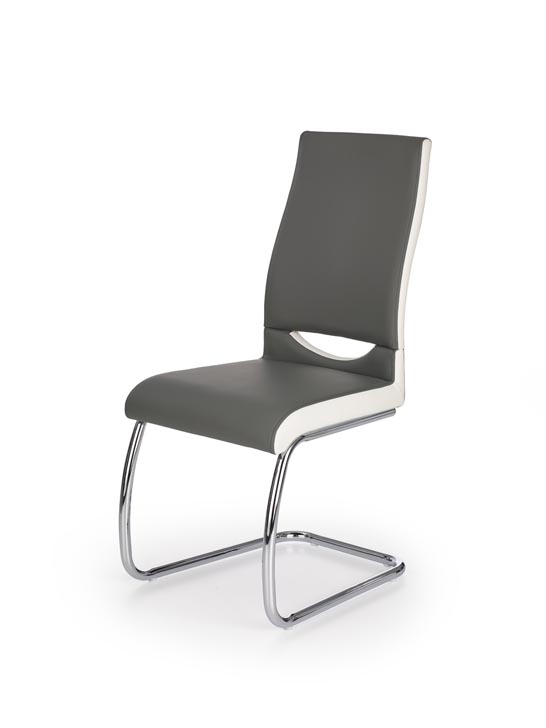 Jedálenská stolička K259 (sivá + biela)