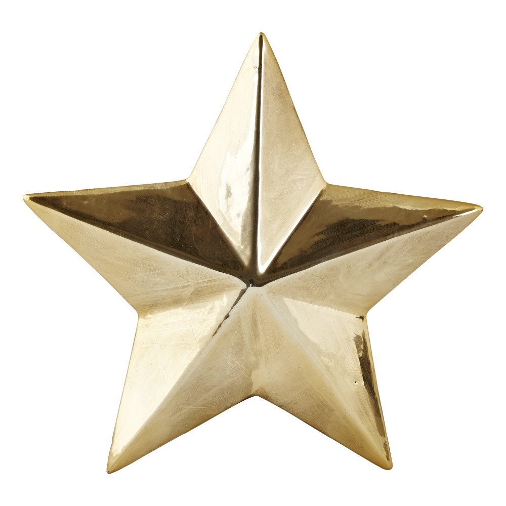 Dekoratívna hviezda KJ Collection Ceramic Gold, 3,5 cm