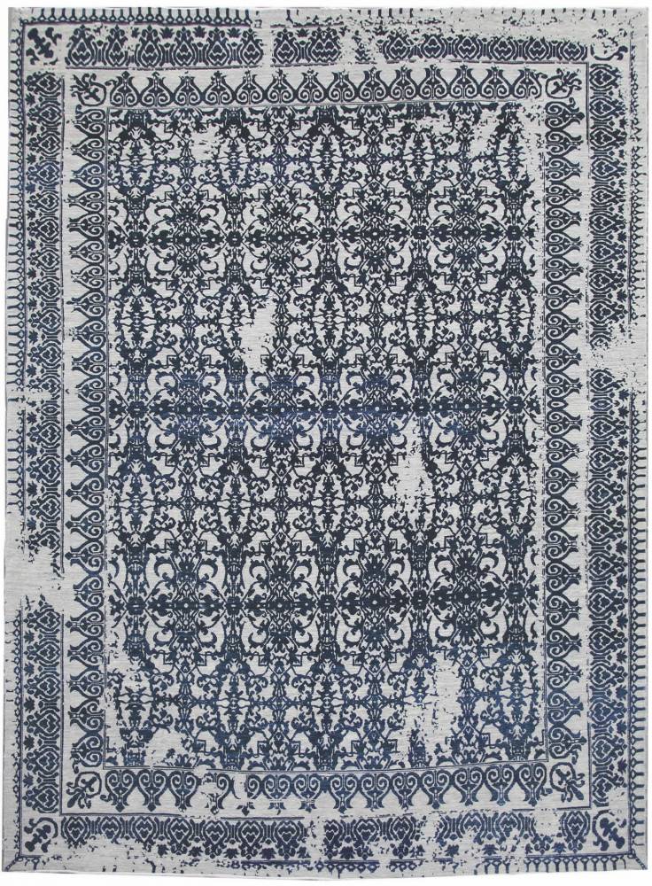 Diamond Carpets koberce Ručně vázaný kusový koberec Diamond DC-JK 7 Silver/denim - 180x275 cm