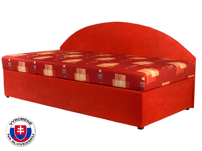 Jednolôžková posteľ (váľanda) 90 cm Kavy (s molitanovým matracom) (L)