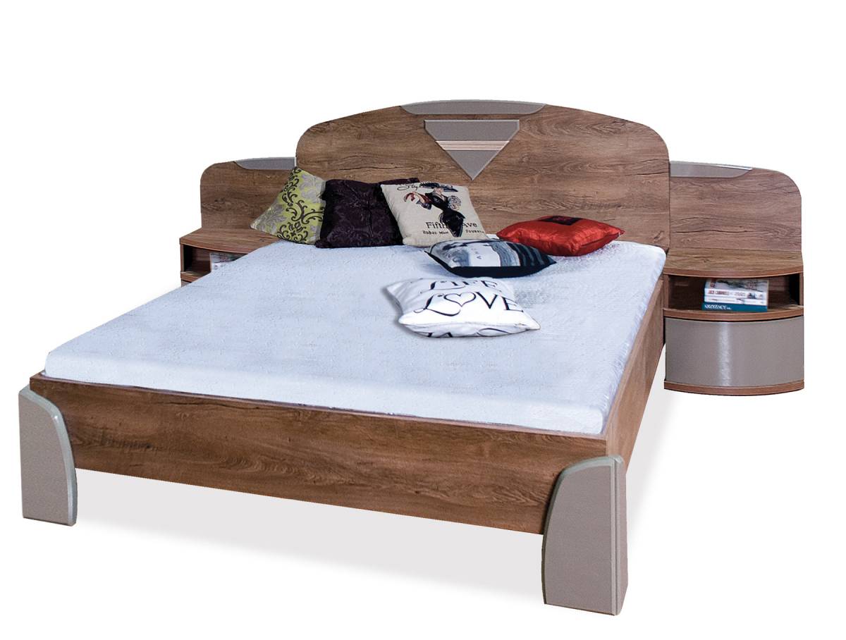 VOLVO posteľ s nočnými stolíkmi v cene ML1