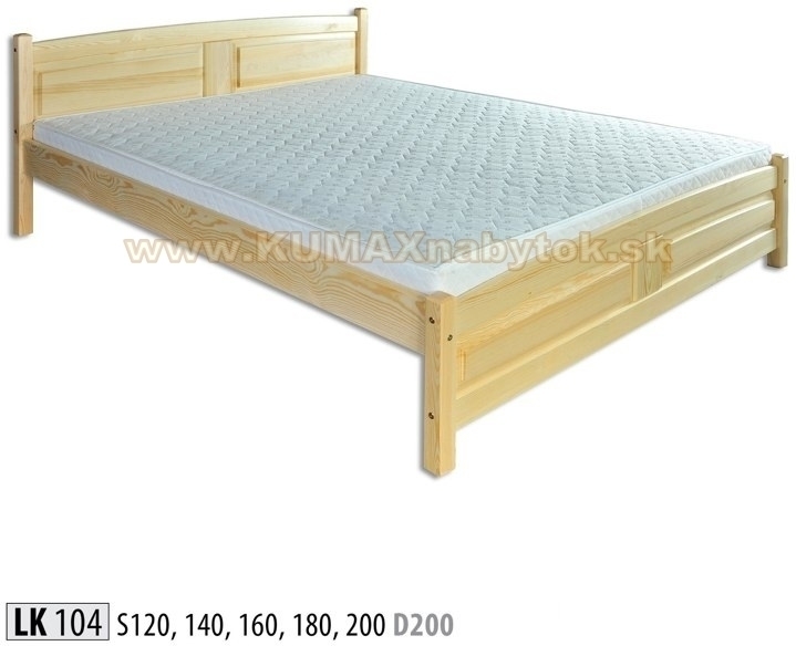 Manželská masívna posteľ LK 104 S180