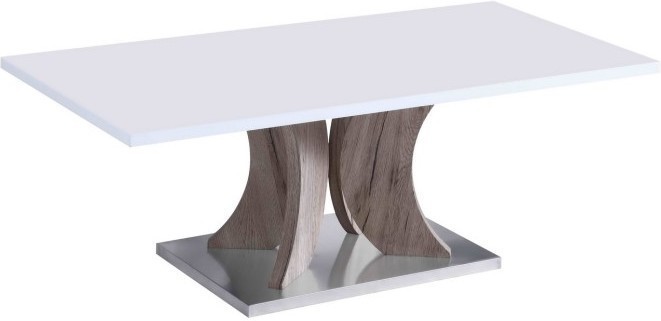 Konferenčný stolík, biela+dub sonoma, ARISTID