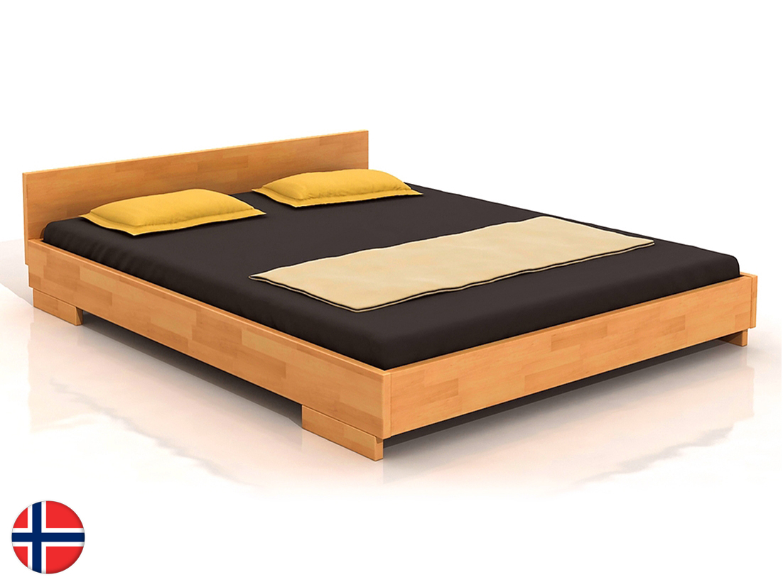 Manželská posteľ 160 cm Naturlig Larsos (buk) (s roštom)