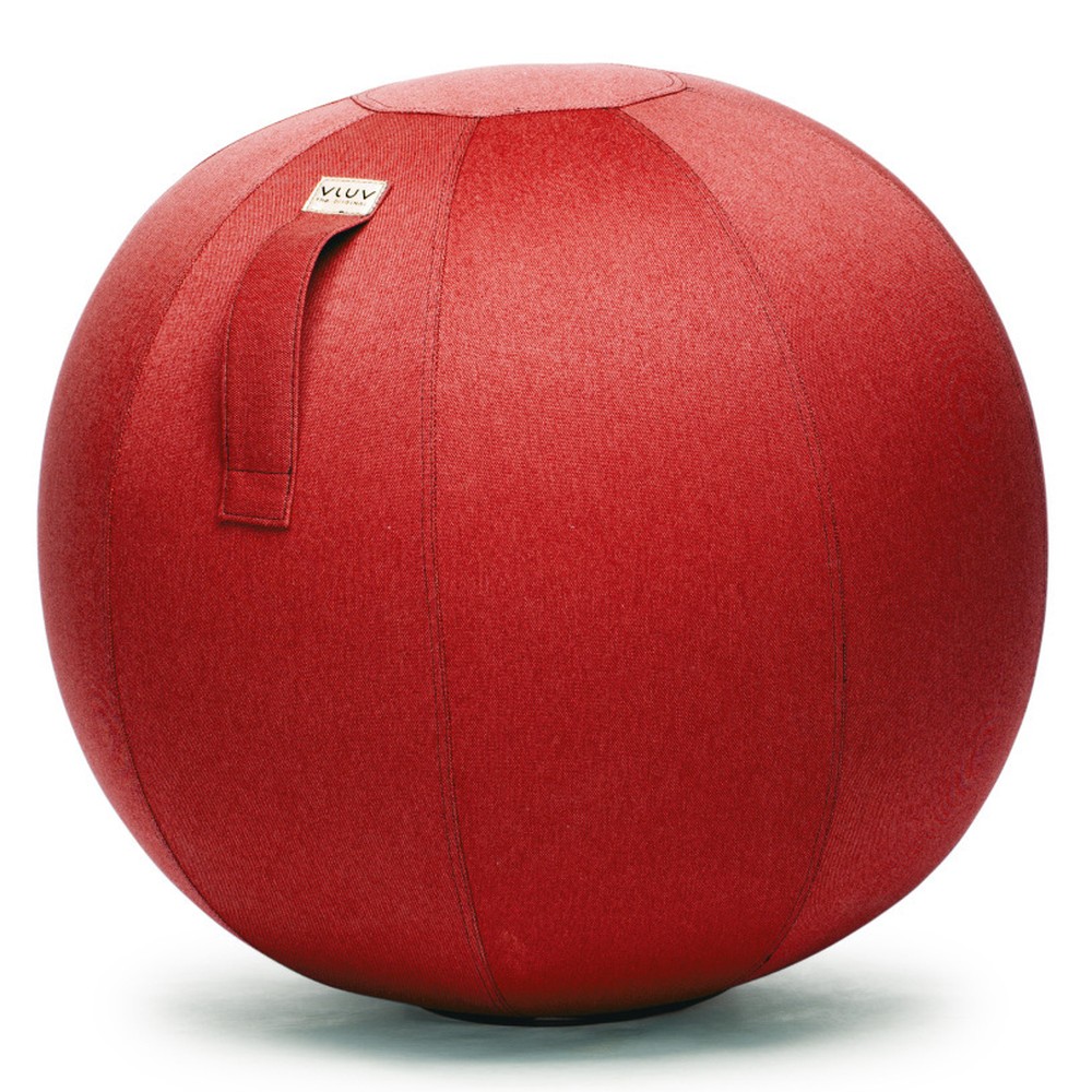 Červená lopta na sedenie VLUV Leiva, Ø 60 - 65 cm