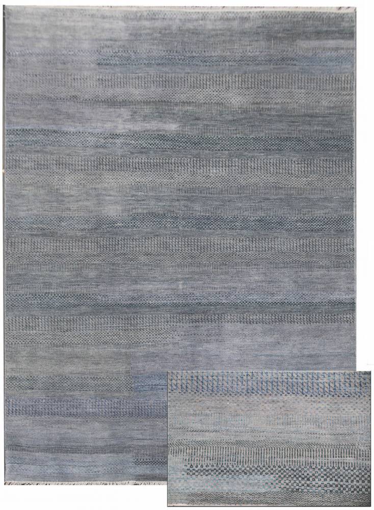 Diamond Carpets koberce Ručně vázaný kusový koberec Diamond DC-MCN Silver/light blue - 275x365 cm