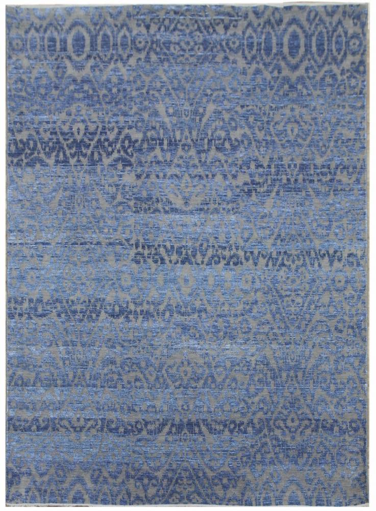 Diamond Carpets koberce Ručně vázaný kusový koberec Diamond DC-EKT 6 Silver/light blue - 275x365 cm