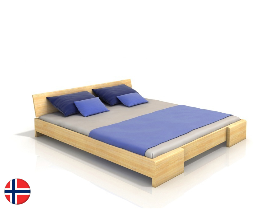 Manželská posteľ 180 cm Naturlig Blomst (borovica) (s roštom)