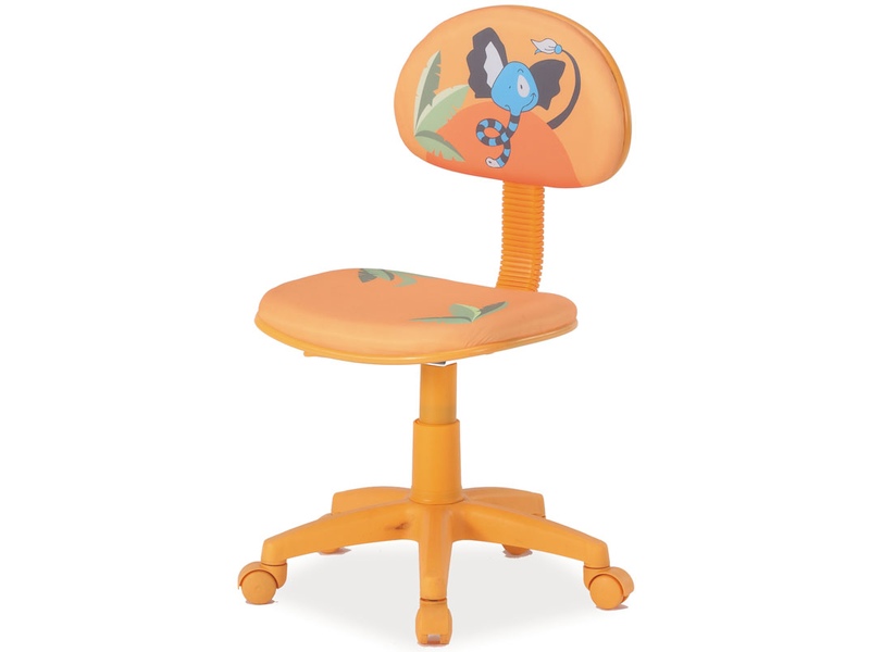 Detská stolička Hop (oranžová + vzor)
