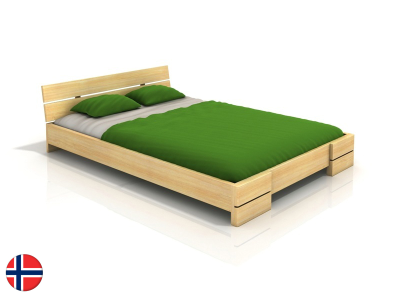 Manželská posteľ 180 cm Naturlig Lorenskog (borovica) (s roštom)
