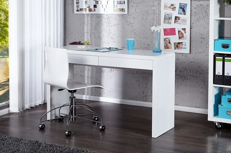 Písací stôl SENTIO - biela