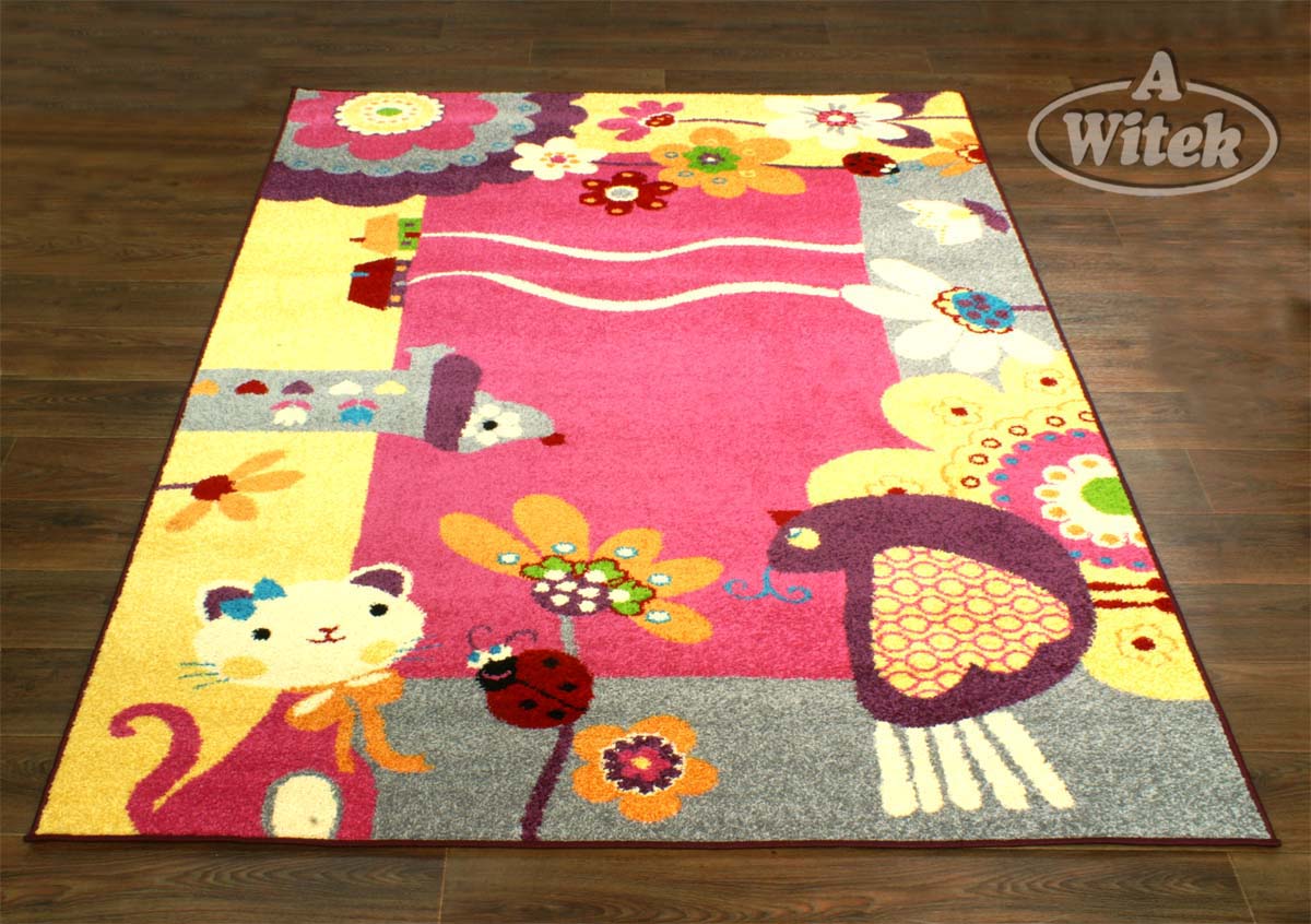 Detský koberec Agnella FUNKY A003 IMI ružový 133x180 cm