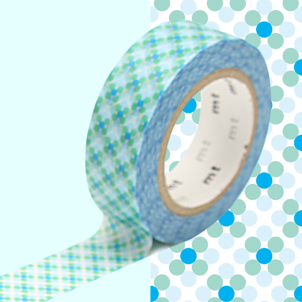 Modro-biela washi páska MT Masking Tape Oboro