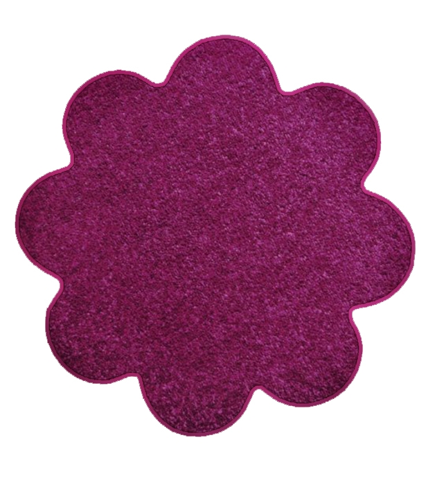 Vopi koberce Květinový koberec Eton fialový - 120x120 kytka cm