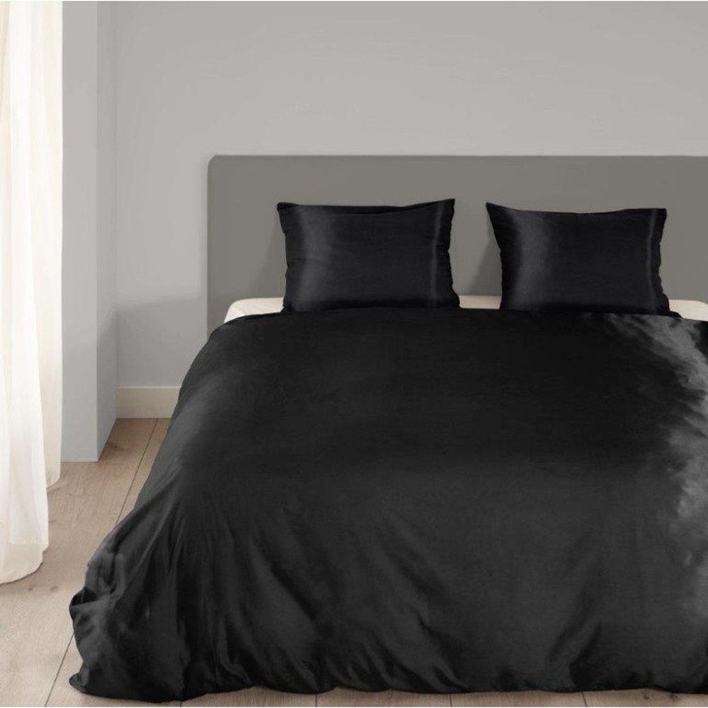 Čierne posteľné obliečky Emotion Brilla, 140 x 220 cm