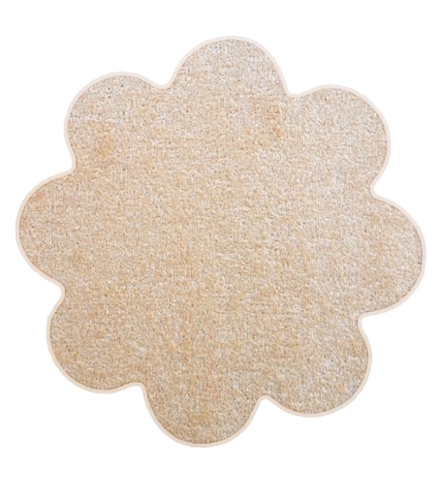 Vopi koberce Květinový koberec Eton béžový - 120x120 kytka cm