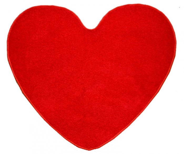Vopi koberce Kusový koberec Eton Srdce červený - 100x120 - srdce cm