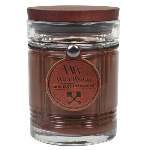 Vonná sviečka WoodWick Čierny čaj, 226 g, 60 hodín