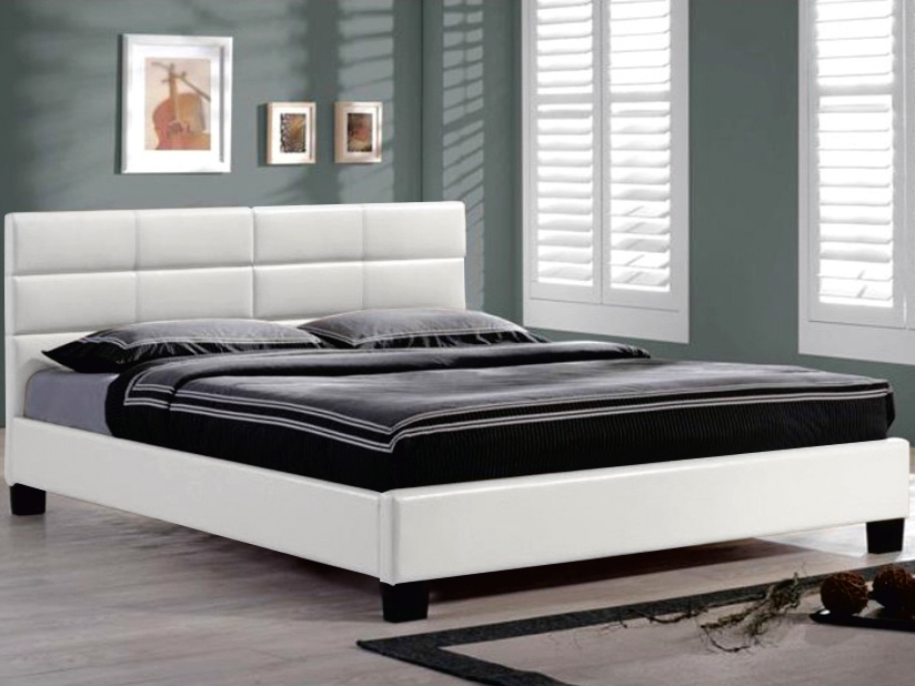 Manželská posteľ 160 cm Mikel biela (s roštom)