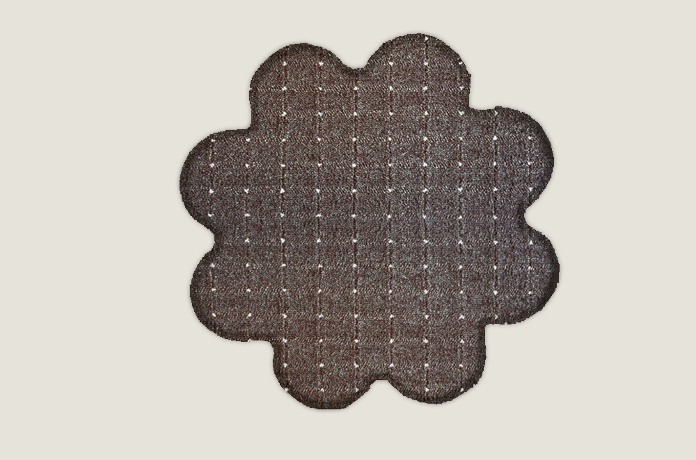 Vopi koberce Kusový koberec Udinese hnědý kytka - 120x120 kytka cm