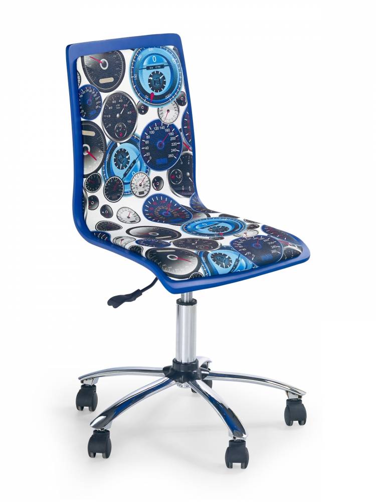 Detská stolička Fun-8 biela + modrá