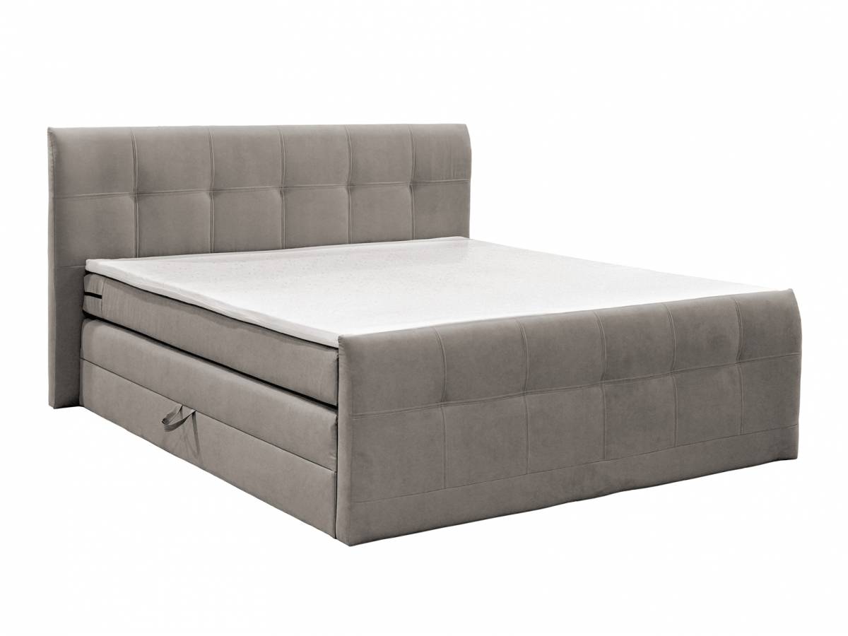 Manželská posteľ Boxspring 160 cm Milano béžová (s matracmi)