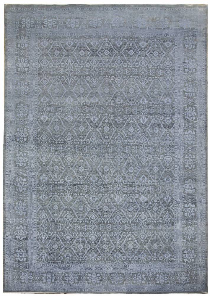 Diamond Carpets koberce Ručně vázaný kusový koberec Diamond DC-HALI B Light grey/blue - 365x457 cm