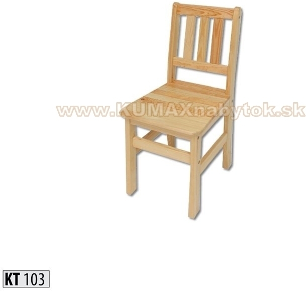 Stolička z masívneho dreva KT 103