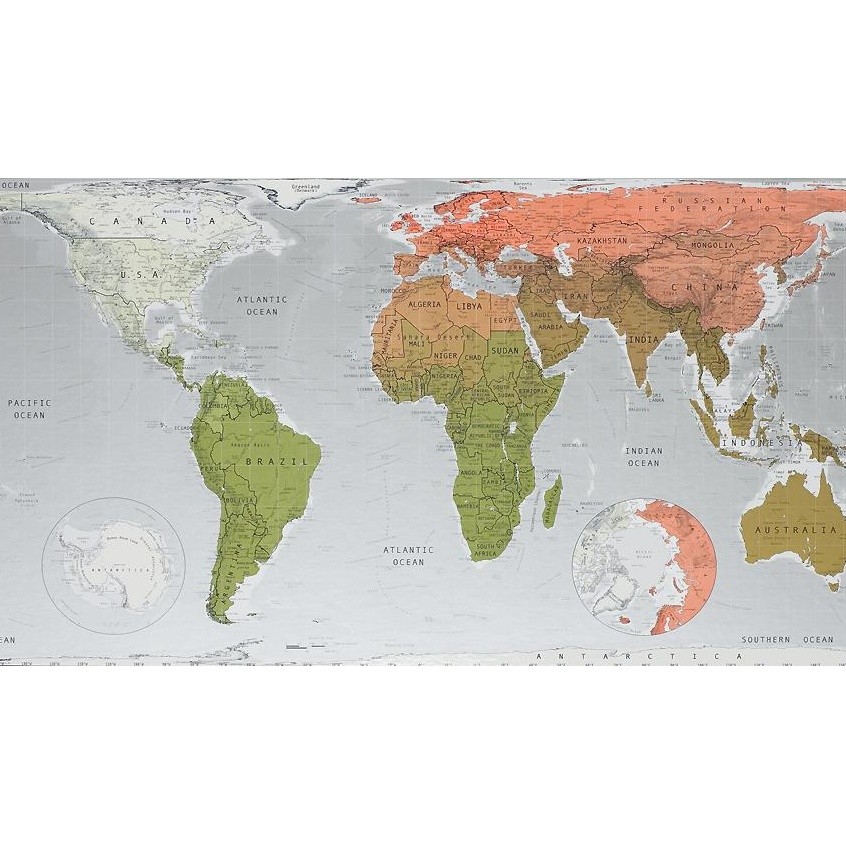 Mapa sveta Future Map, 101 x 58 cm