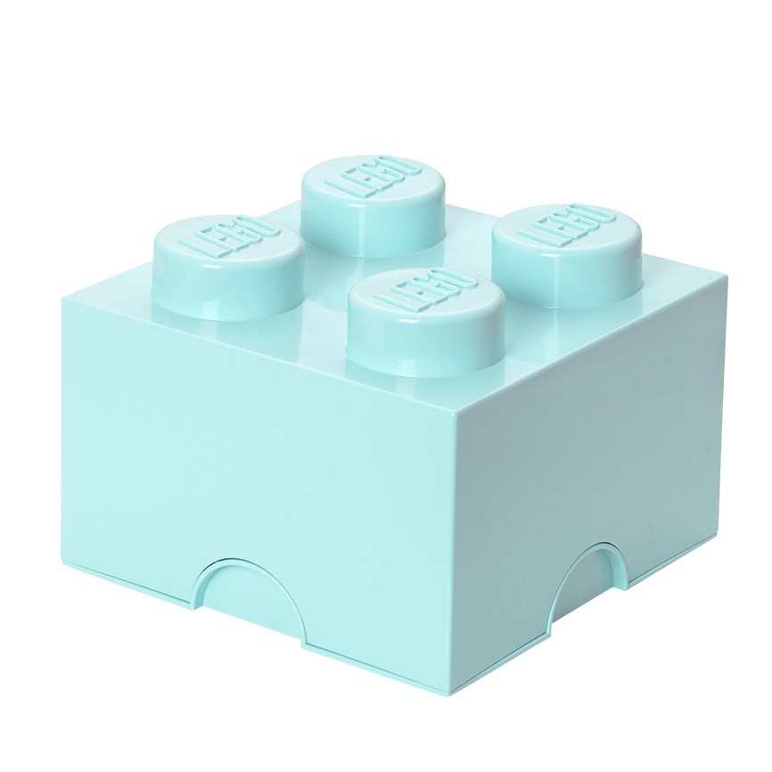 Svetlomodrá úložná kocka LEGO®