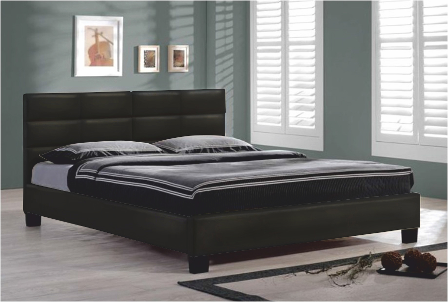 Manželská posteľ 160 cm Mikel čierna (s roštom)