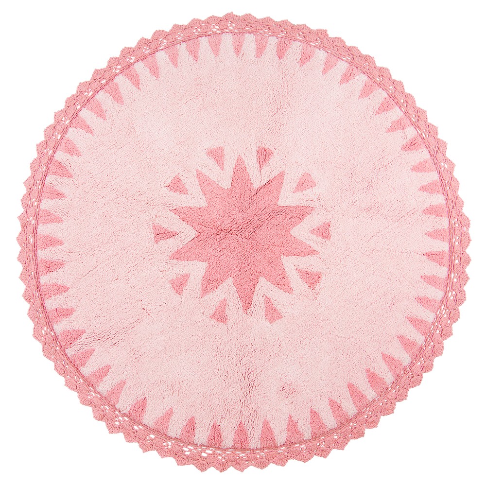 Detský ružový koberec Nattiot Warren, Ø 110 cm