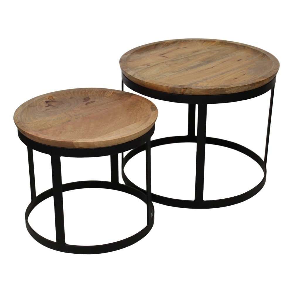 Sada 2 konferenčných stolov z dreva a kovu HSM collection Zen