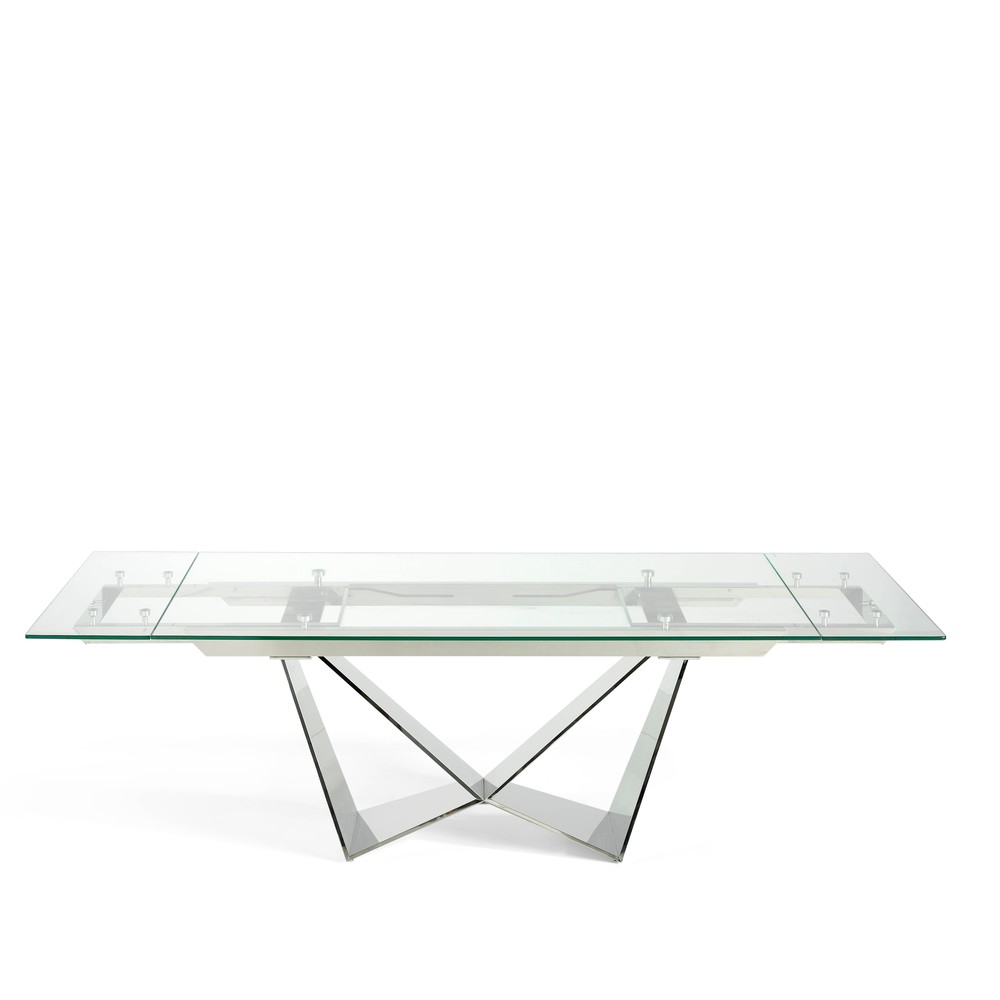 Rozkladací jedálenský stôl so sklenenou doskou Ángel Cerdá Freeze