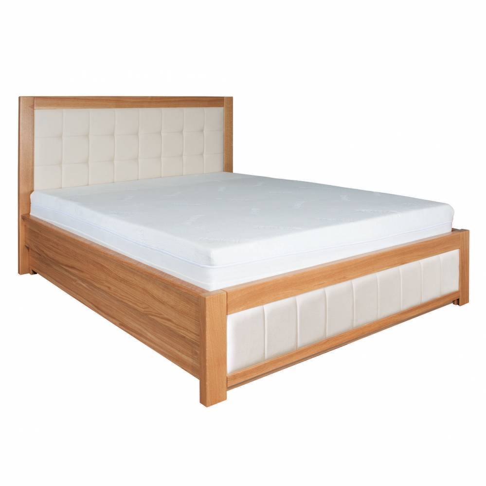 Manželská posteľ 140 cm LK 214 (dub) (masív)