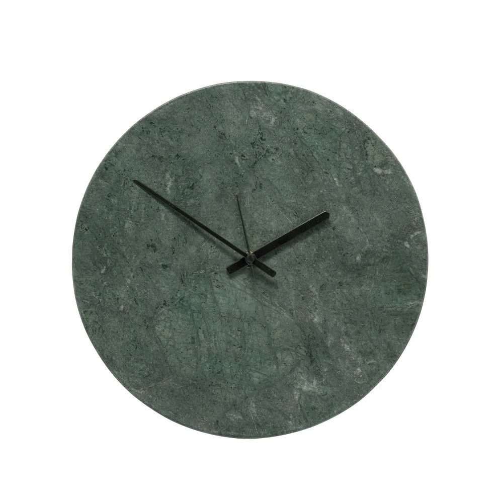 Zelené mramorové hodiny Hübsch Tempus
