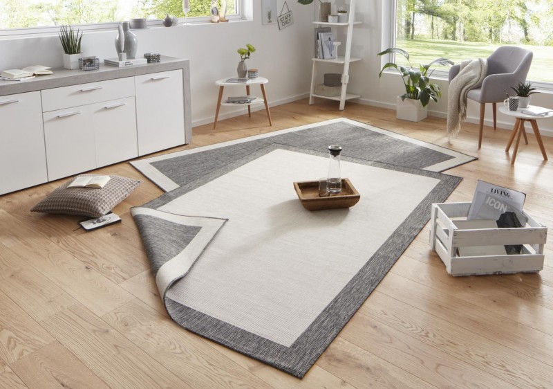 Bougari - Hanse Home koberce Kusový koberec Twin-Wendeteppiche 103108 creme grau - 80x150 cm