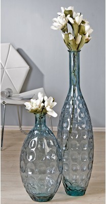 Váza AURA L - modro-sivá
