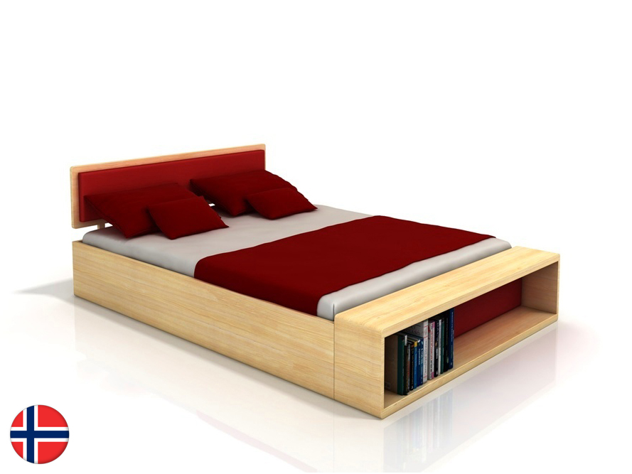 Manželská posteľ 200 cm Naturlig Invik (borovica) (s roštom)
